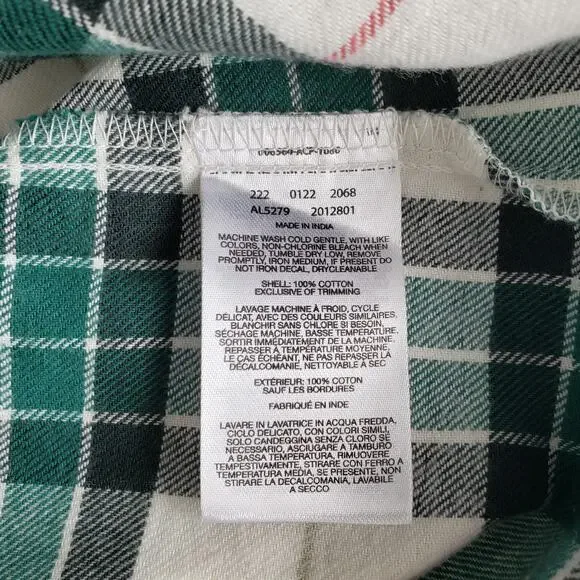 Columbia Women's Size Medium Holly Hideaway Plaid Flannel Dress **Read Desc - Picture 7 of 7